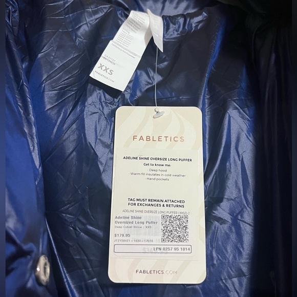 Fabletics Adeline Shine Oversized Long Puffer NWT - Picture 5 of 6
